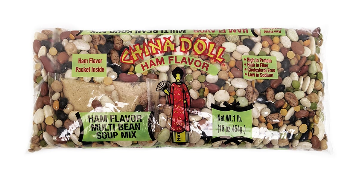 China Doll Ham Flavor Multi Bean Soup Mix 16oz