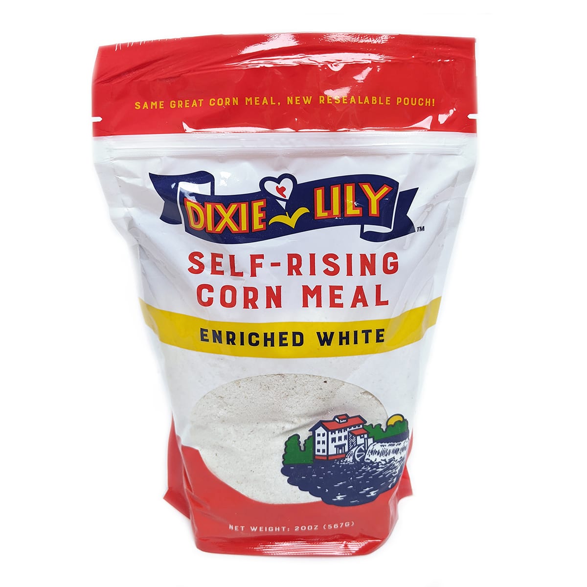 Dixie Lily Self Rising Corn Meal Enriched White 20oz